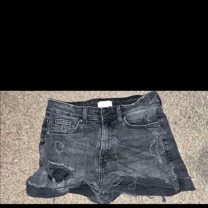 H&M ripped jean shorts